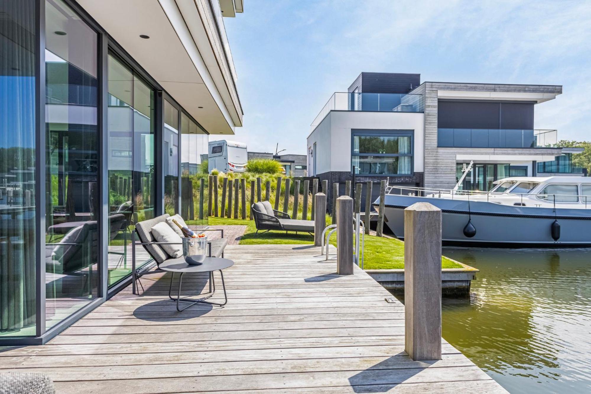 Lake House With Dock At Lake Veere, Zeeland Arnemuiden Luaran gambar